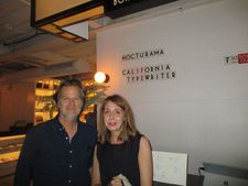 California Typewriter director Doug Nichol with Anne-Katrin Titze at Metrograph